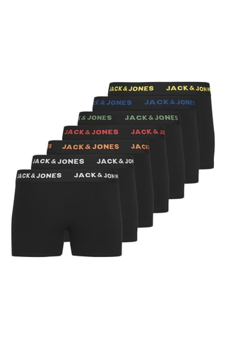 7 boxers em algodão biológico - Preto - Jack & Jones Junior
