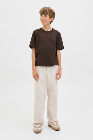 T-shirt - Castanho-escuro - Jack & Jones Junior