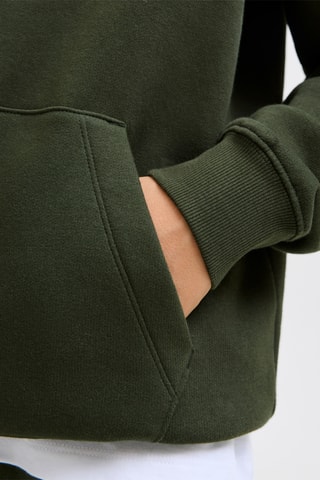 Sweat com capuz em algodão biológico - Caqui - Jack & Jones Junior