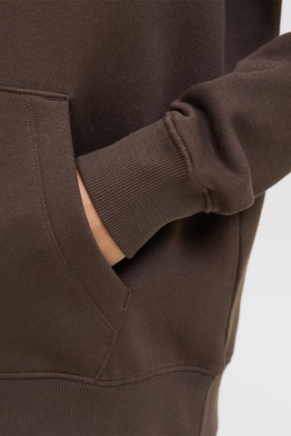 Sweat com capuz em algodão biológico - Castanho - Jack & Jones Junior