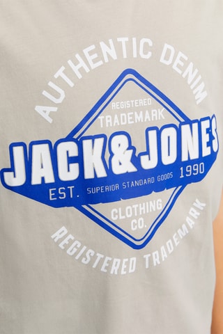 T-shirt em algodão biológico - Bege - Jack & Jones Junior