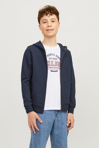 T-shirt em algodão biológico - Branco - Jack & Jones Junior