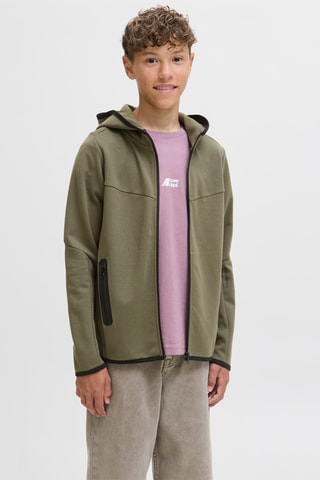 Sweat com capuz - Caqui - Jack & Jones Junior