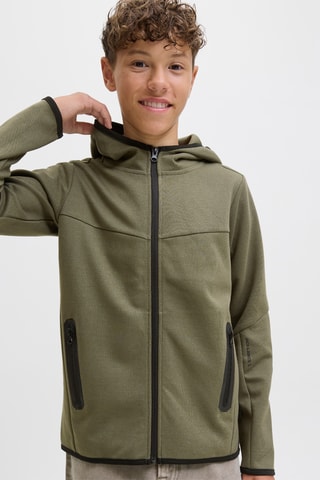 Sweat com capuz - Caqui - Jack & Jones Junior