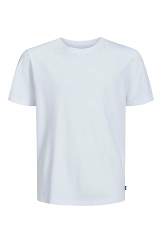T-shirt em algodão biológico - Branco - Jack & Jones Junior