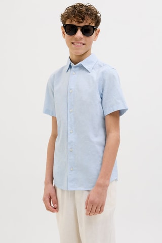 Camisa em linho - Azul-celeste - Jack & Jones Junior