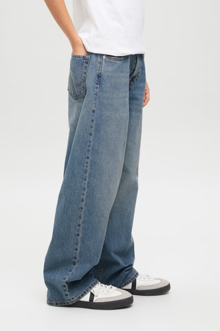 Calças de ganga em algodão biológico - Azul-acinzentado - Jack & Jones Junior