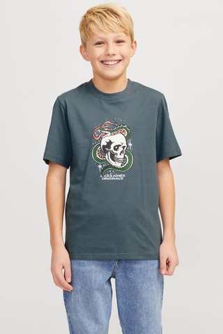 T-shirt - Cinzento-escuro - Jack & Jones Junior