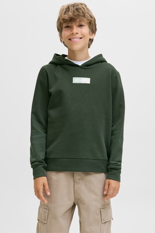 Sweat com capuz - Verde-escuro - Jack & Jones Junior