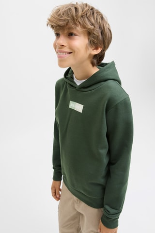 Sweat com capuz - Verde-escuro - Jack & Jones Junior