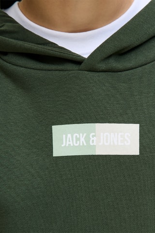 Sweat com capuz - Verde-escuro - Jack & Jones Junior