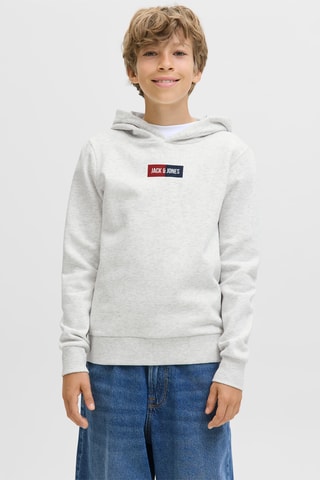 Sweat com capuz - Branco mesclado - Jack & Jones Junior