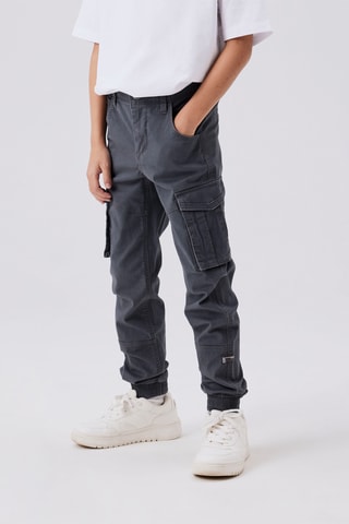 Calças jogger - Cinzento-escuro - Name It Kids