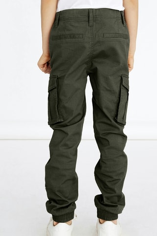 Calças jogger - Caqui - Name It Kids