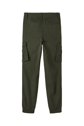 Calças jogger - Caqui - Name It Kids