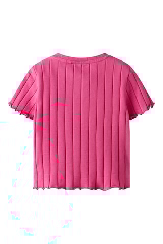 T-shirt em algodão biológico - Rosa - Name It Kids