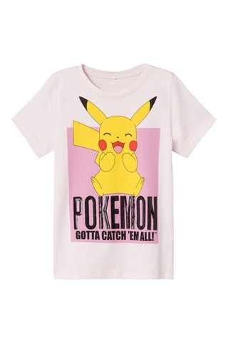 T-shirt Pikachu Pokémon - Rosa - Name It Kids