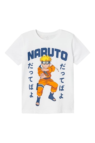 T-shirt Naruto Shippuden - Branco - Name It Kids