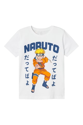 T-shirt Naruto Shippuden - Branco - Name It Kids