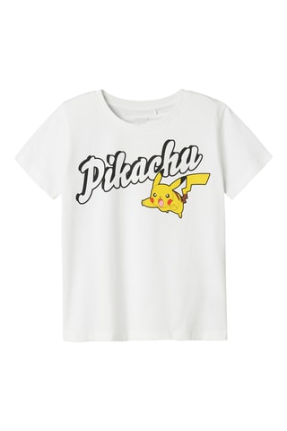 T-shirt Pikachu Pokémon - Branco - Name It Kids