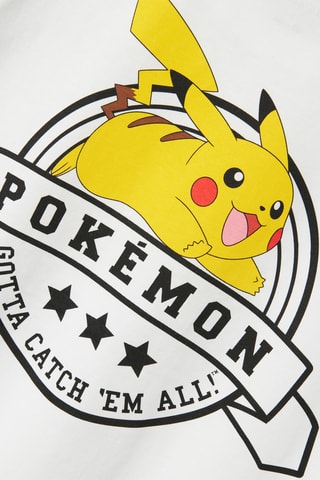 T-shirt Pikachu Pokémon - Branco - Name It Kids