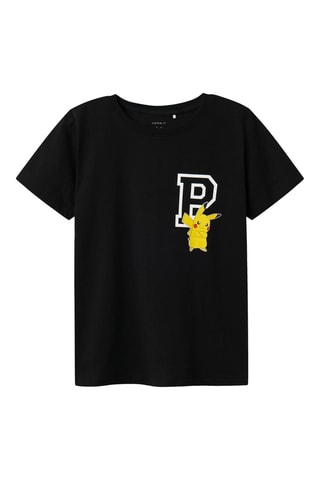 T-shirt Pikachu Pokémon - Preto - Name It Kids