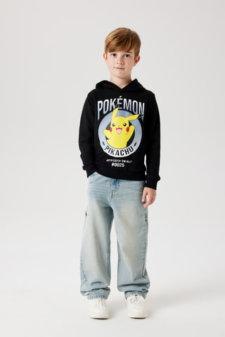 Sweat com capuz Pikachu Pokémon - Preto - Name It Kids