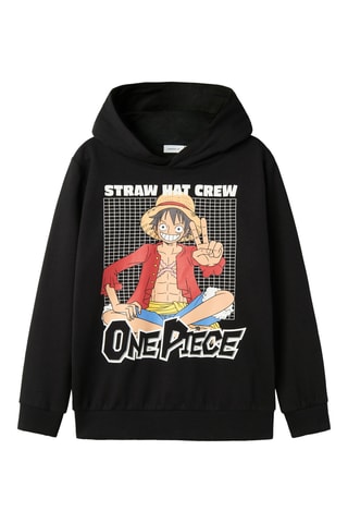 Sweat com capuz Luffy One Piece - Preto - Name It Kids
