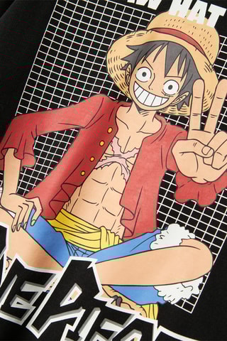 Sweat com capuz Luffy One Piece - Preto - Name It Kids
