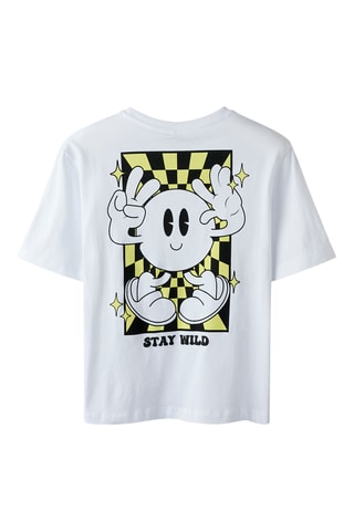T-shirt em algodão biológico - Branco - Name It Kids