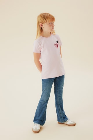 T-shirt em algodão biológico - Rosa - Name It Kids