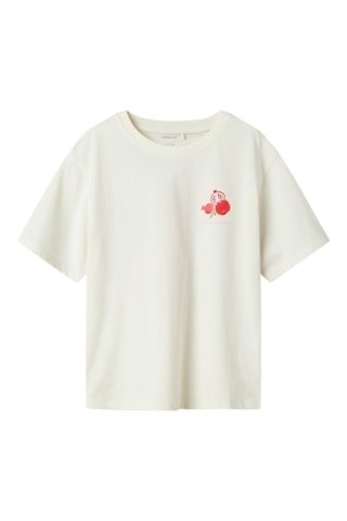 T-shirt em algodão biológico - Cru - Name It Kids