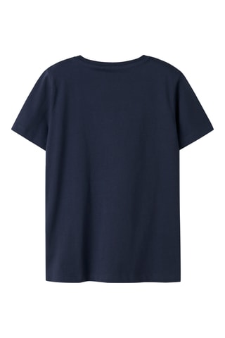 T-shirt em algodão biológico - Índigo - Name It Kids