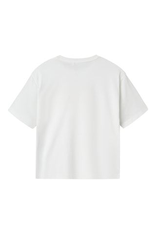 T-shirt em algodão biológico - Branco - Name It Kids