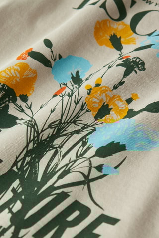 T-shirt em algodão biológico - Bege - Name It Kids