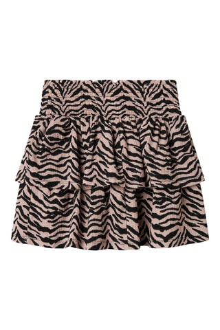 Saia com folhos - Malva e preto - Name It Kids
