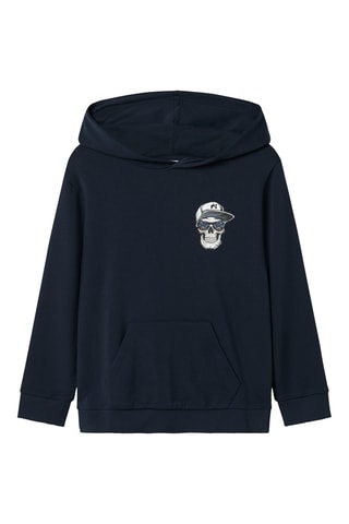 Sweat em algodão biológico - Azul-marinho - Name It Kids