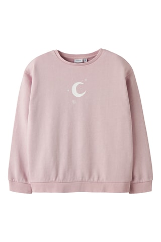 Sweat em algodão biológico - Malva - Name It Kids