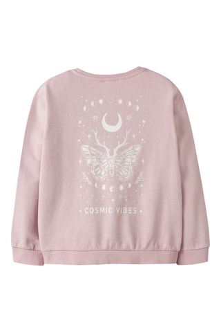 Sweat em algodão biológico - Malva - Name It Kids