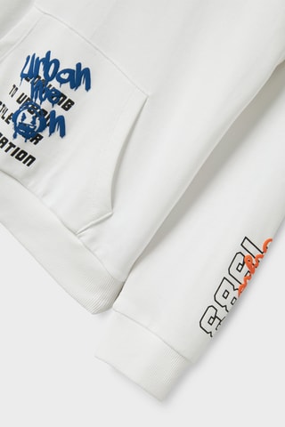 Sweat em algodão biológico - Branco - Name It Kids
