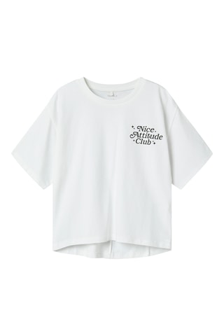 Biologisch Katoenen T-shirt - Wit - Name it Kids