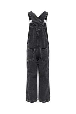 Jardineiras de ganga - Preto - Kids Only Girl