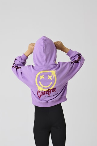 Sweat em algodão biológico - Violeta - Kids Only Girl
