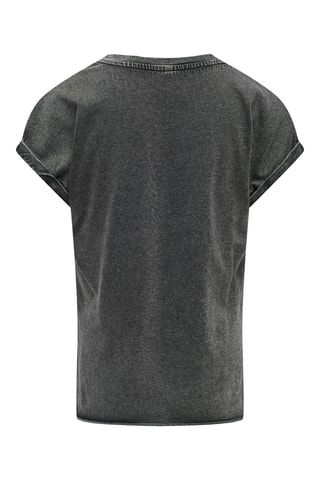 T-shirt em algodão biológico - Antracite mesclado - Kids Only Girl