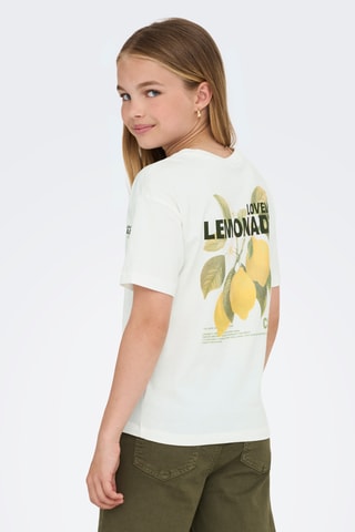T-shirt em algodão biológico - Cru - Kids Only Girl