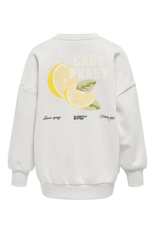 Sweat em algodão biológico - Cru - Kids Only Girl
