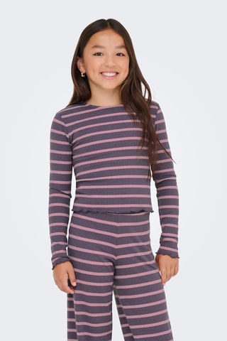 T-shirt - Cinzento e rosa - Kids Only Girl
