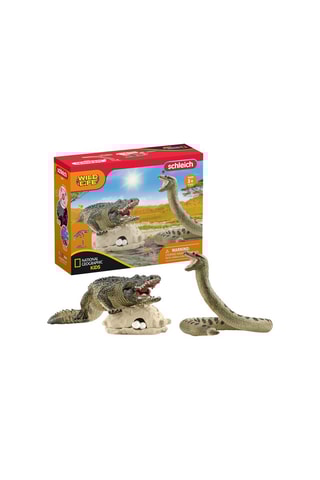 Duelo de crocodilo e anaconda Wild Life - A partir de 3 anos
