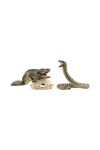 Duelo de crocodilo e anaconda Wild Life - A partir de 3 anos