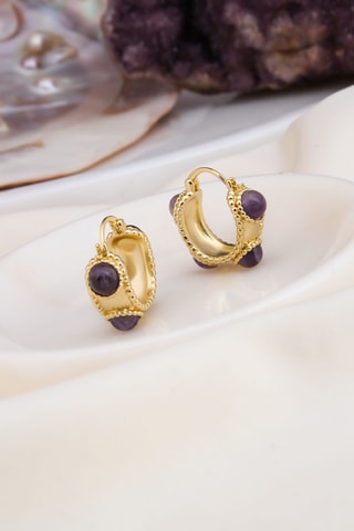 Boucles d’oreilles - Améthystes
